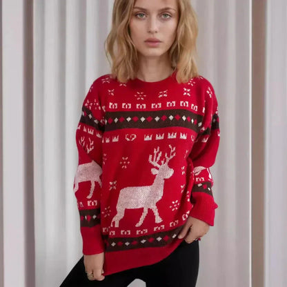 Women's Funny Reindeer Christmas Sweater