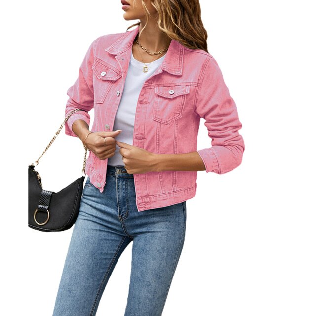 Women's Denim Jacket Autumn Warm Cotton