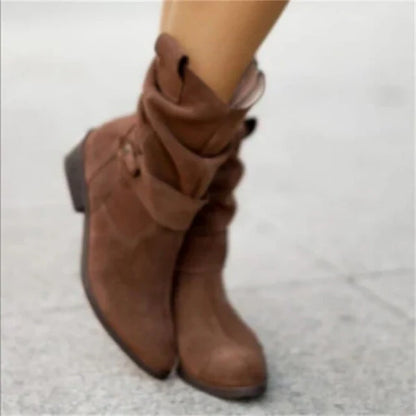 Casual Low Heel Boots
