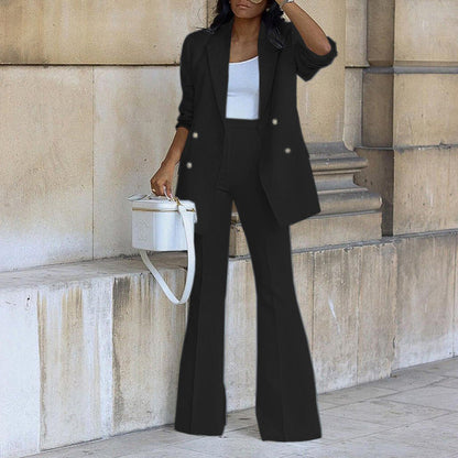 Stylish Women's Two-Piece Blazer Suit