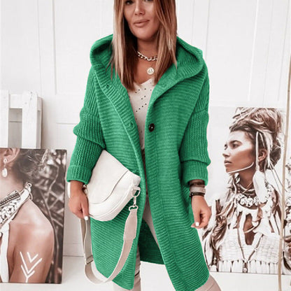 Cozy Winter Jacket Long-Sleeve Button-Up Cardigan