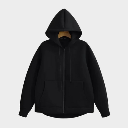 Classic pure cotton hooded jacket