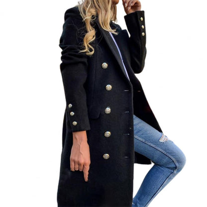 Stylish Double-Breasted Men's Coat Modern
