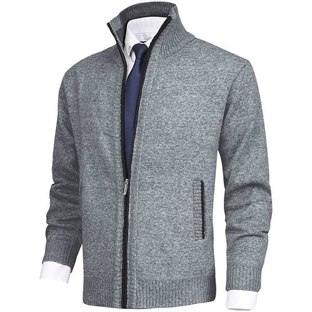Men's Quilted Zip-Up Jacket Modern