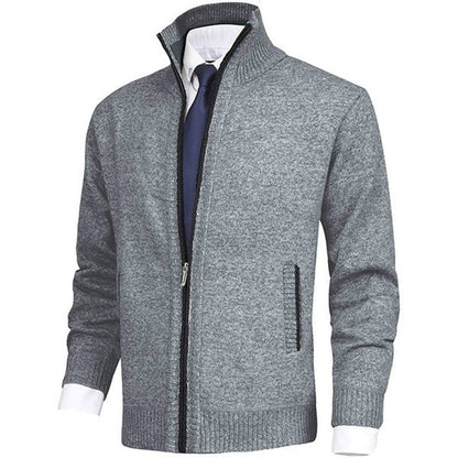 Men's Quilted Zip-Up Jacket Modern