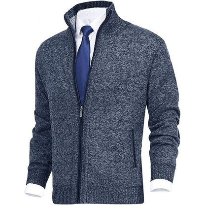 Men's Quilted Zip-Up Jacket Modern