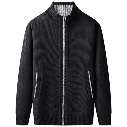 Men's Quilted Zip-Up Jacket Modern