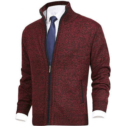 Men's Quilted Zip-Up Jacket Modern