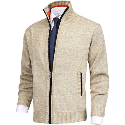 Men's Quilted Zip-Up Jacket Modern