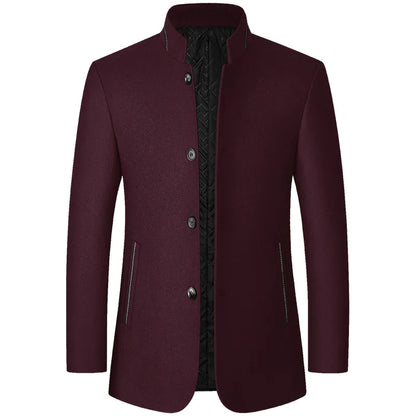 Men's Winter Jacket Wool Blend Warm