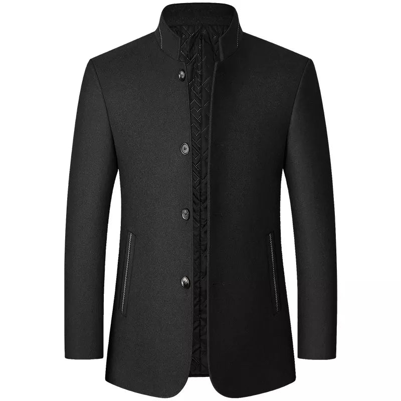 Men's Winter Jacket Wool Blend Warm