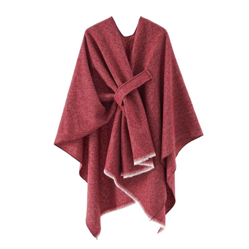 Cashmere Poncho Elegant Women's Fashion