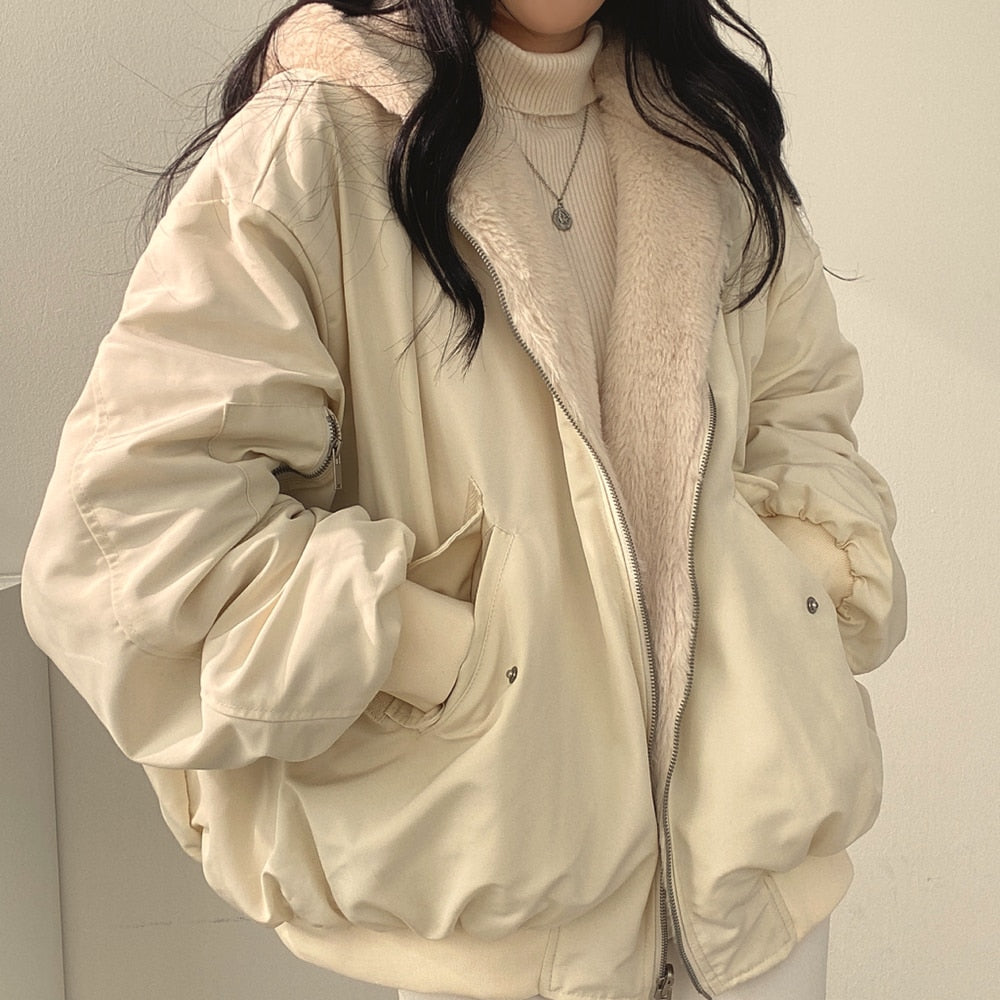 Practical Women's Jacket Reversible Stylish