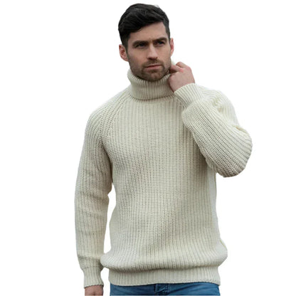 Men's Warm High Collar Sweater