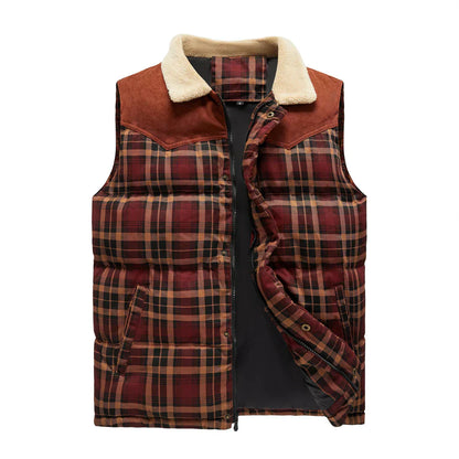 Men's Leather Vest Hiking Style