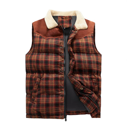 Men's Leather Vest Hiking Style
