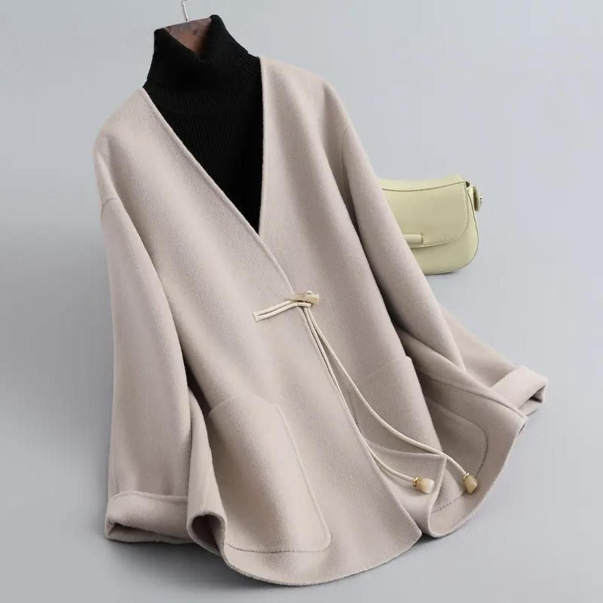 Stylish Women's Coat Soft Wool