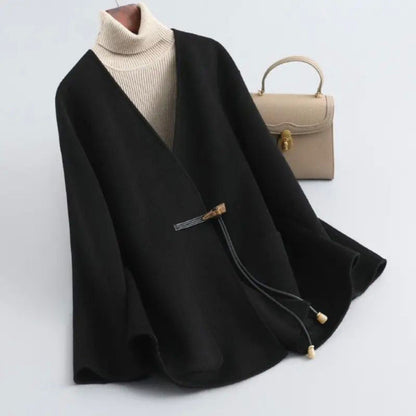 Stylish Women's Coat Soft Wool