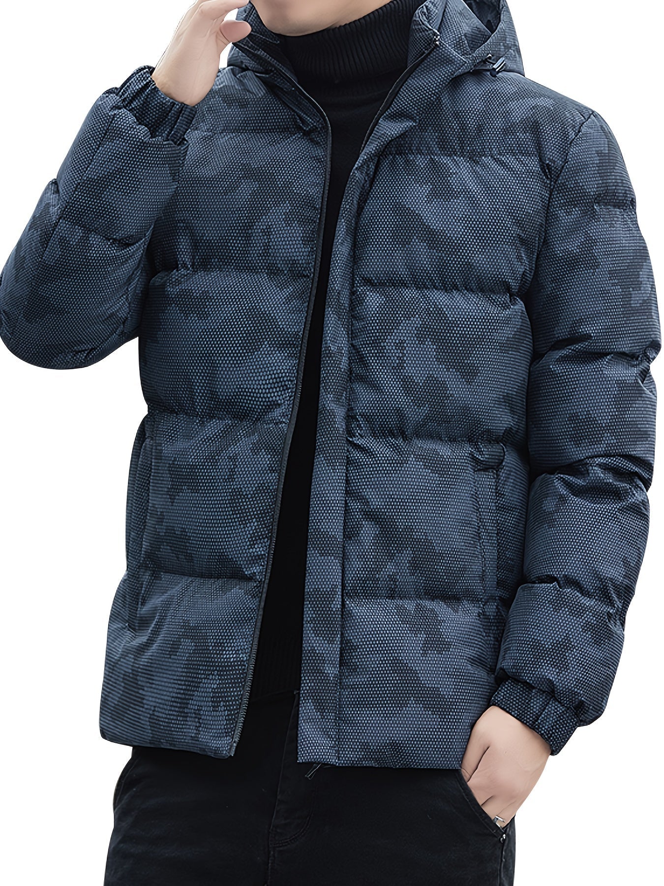 Warmes Winteroberteil Pufferjacke Stehkragen - IdealeKleiden