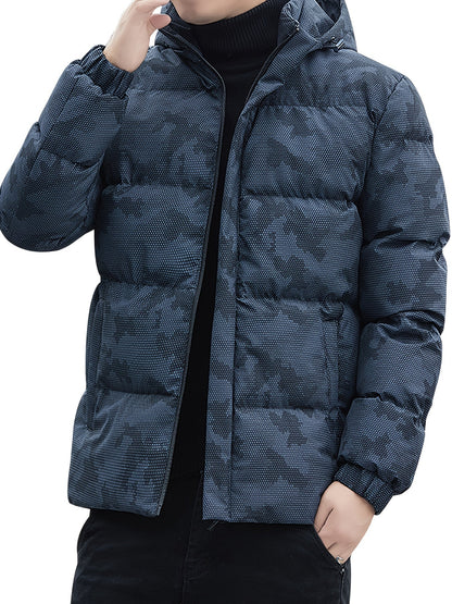 Warmes Winteroberteil Pufferjacke Stehkragen - IdealeKleiden