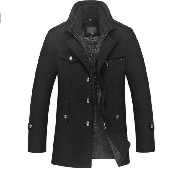 Herren Wolljacke Klassisch Elegant
