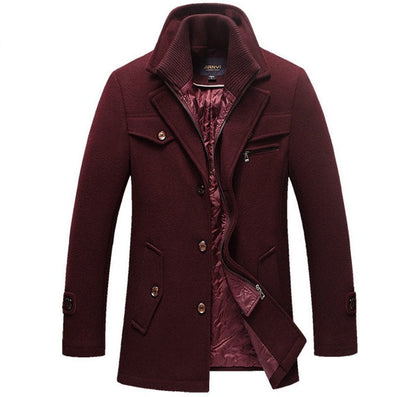 Herren Wolljacke Klassisch Elegant