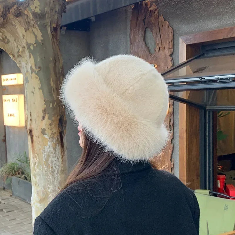 Women's Winter Hat Faux Fur Warm Elegant