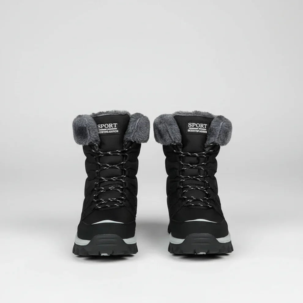 Waterproof Winter Boots Women Fur-lined Warm