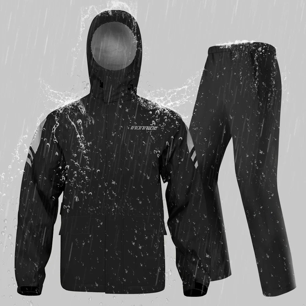 Wasserdichte Motorrad Regenjacke Unisex Winddicht - IdealeKleiden