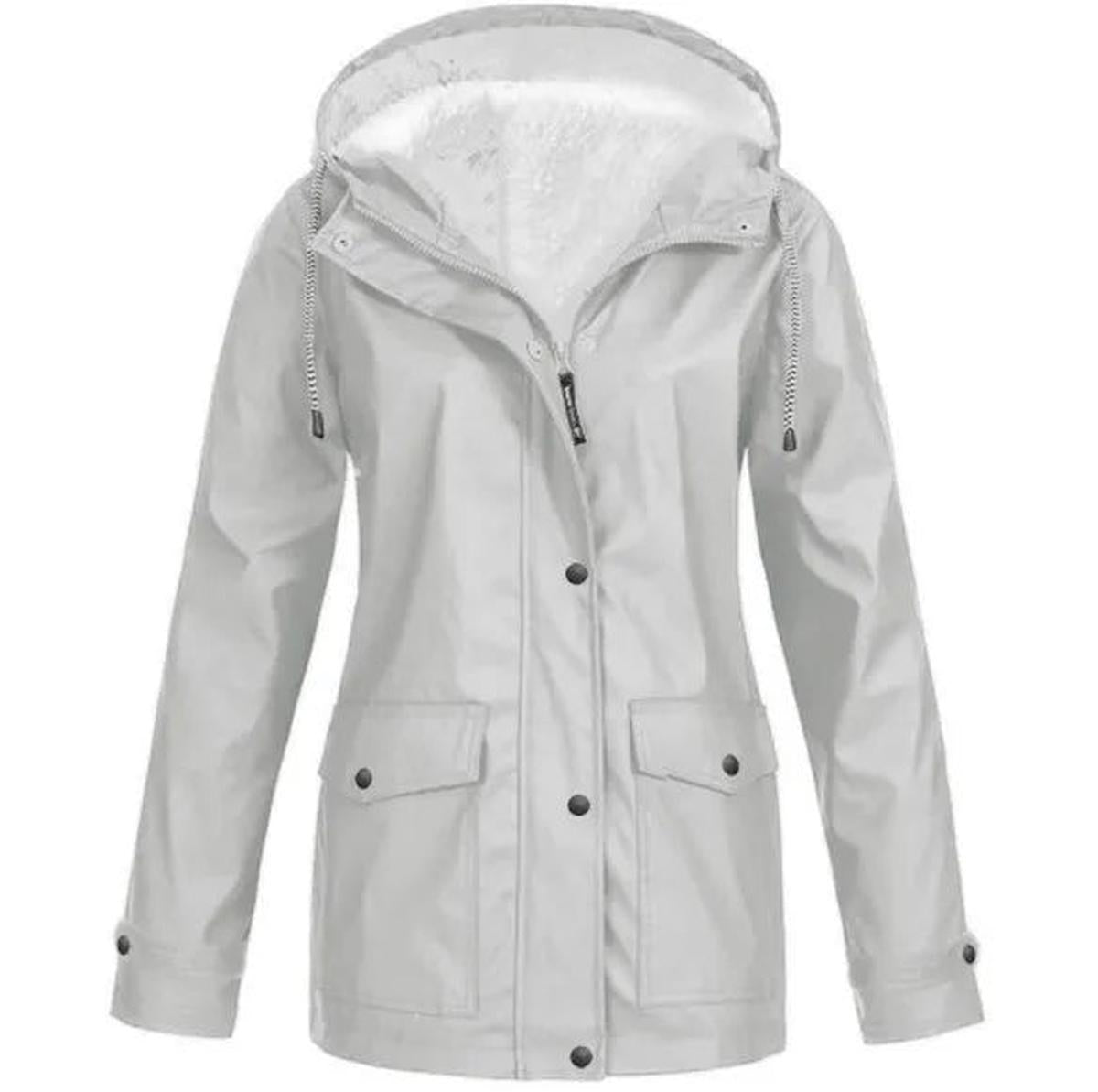 Warm Fleece Jacket Women Outdoor Hooded