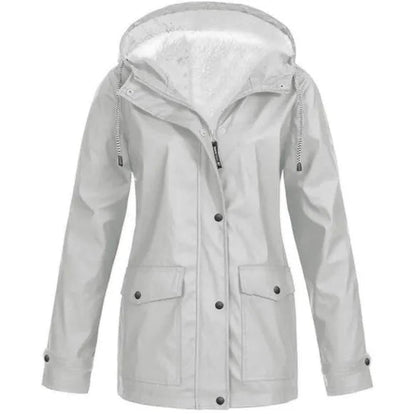 Warm Fleece Jacket Women Outdoor Hooded
