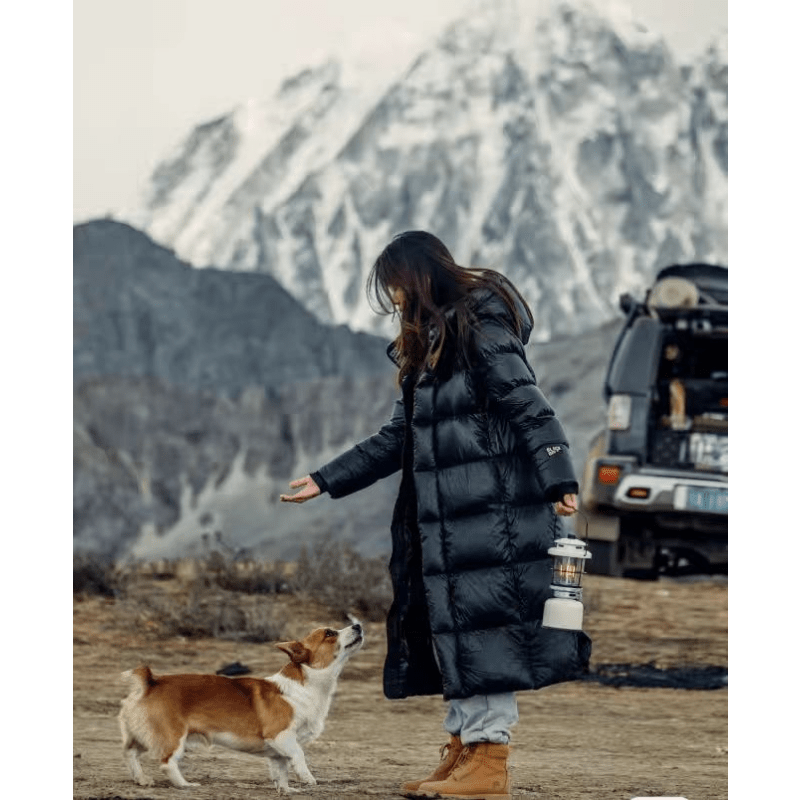 Women's Warm Padded Long Down Coat
