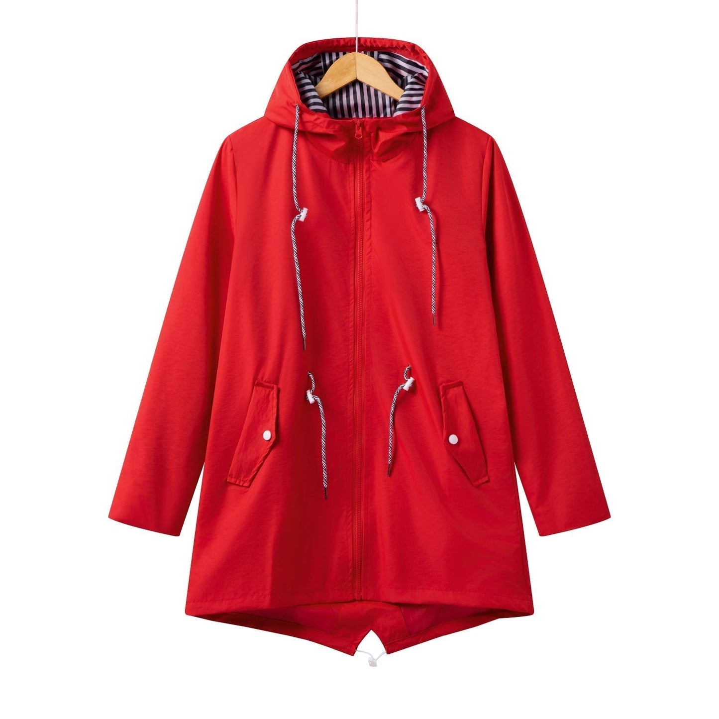 Waterproof Women's Long Hooded Jacket