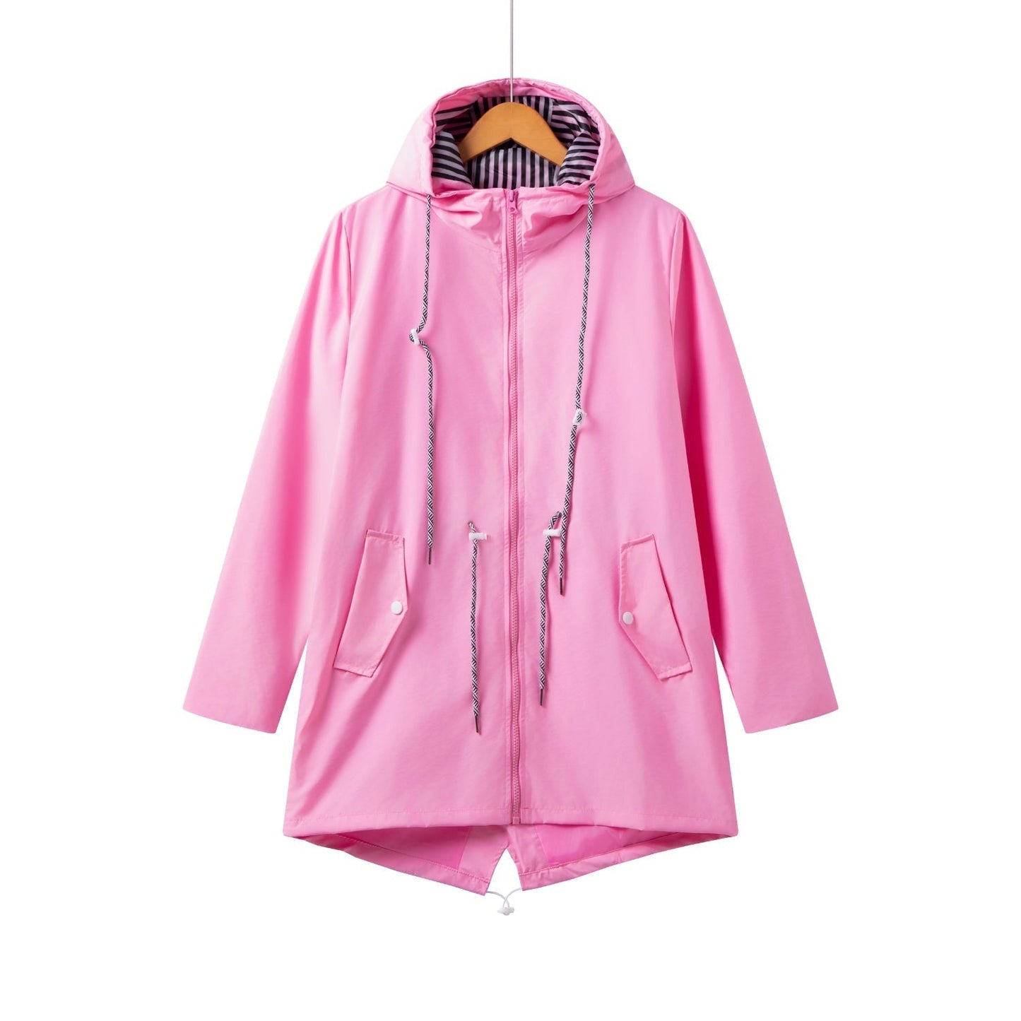 Waterproof Women's Long Hooded Jacket