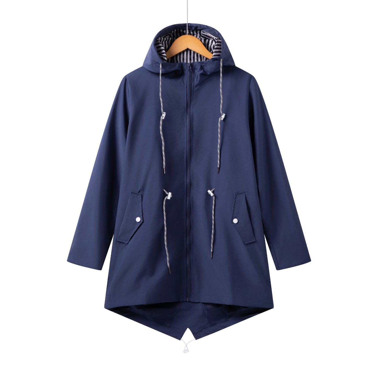 Waterproof Women's Long Hooded Jacket