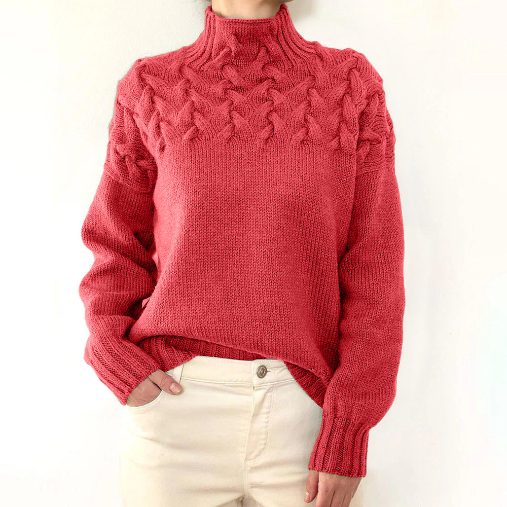 Soft Knitted Turtleneck Top
