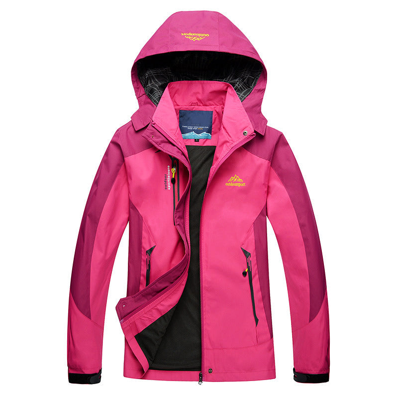Wandersportjacke Damen Waterproof Kapuze