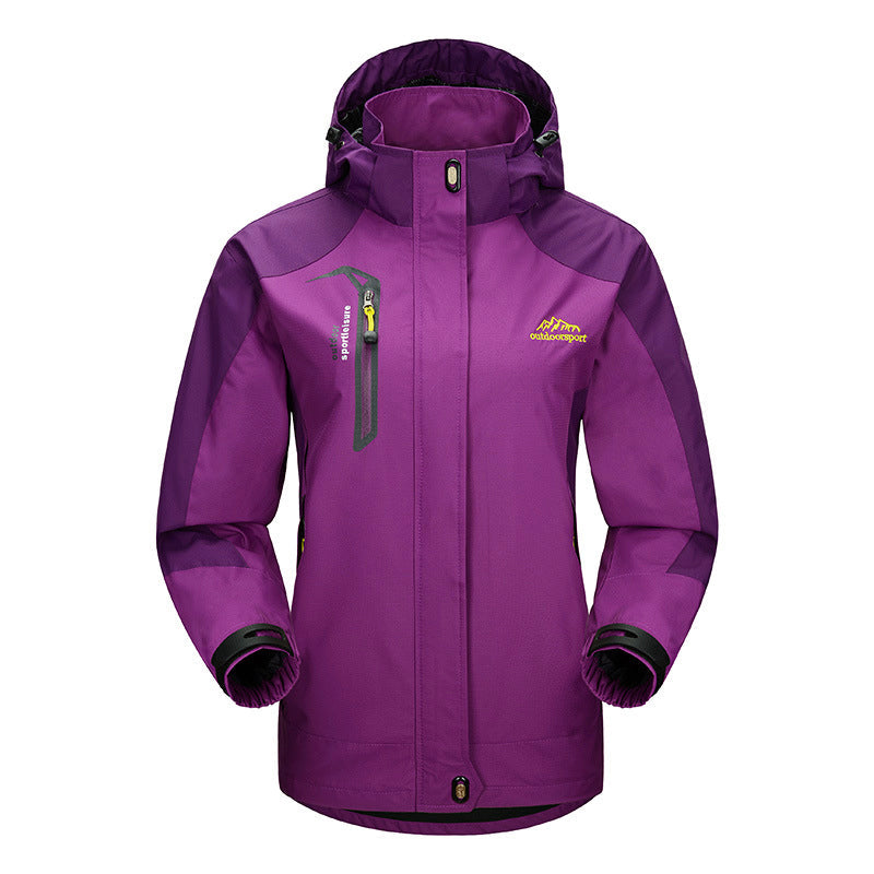 Wandersportjacke Damen Waterproof Kapuze - IdealeKleiden