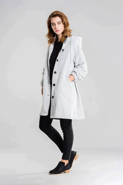 Plus Size Women's Waterproof Windproof Outdoor Rain Jacket