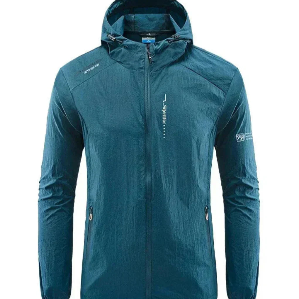 Leichtes Sommerjacke Herren Winddicht Kapuze - IdealeKleiden