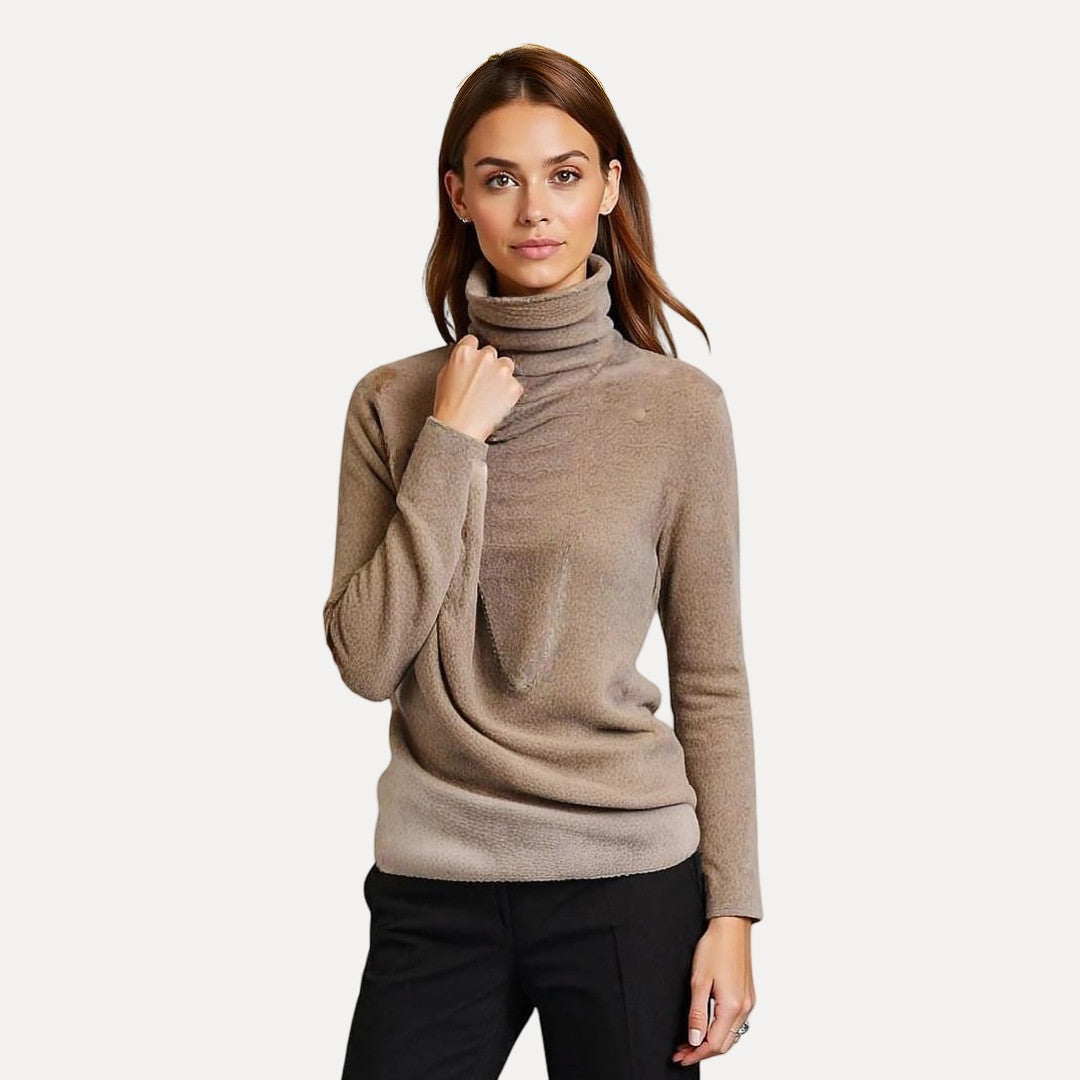 Soft Women's Turtleneck Sweater Acrylic