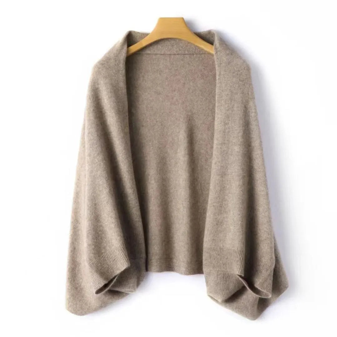 Klassische Strickjacke Offene Vorderseite - IdealeKleiden