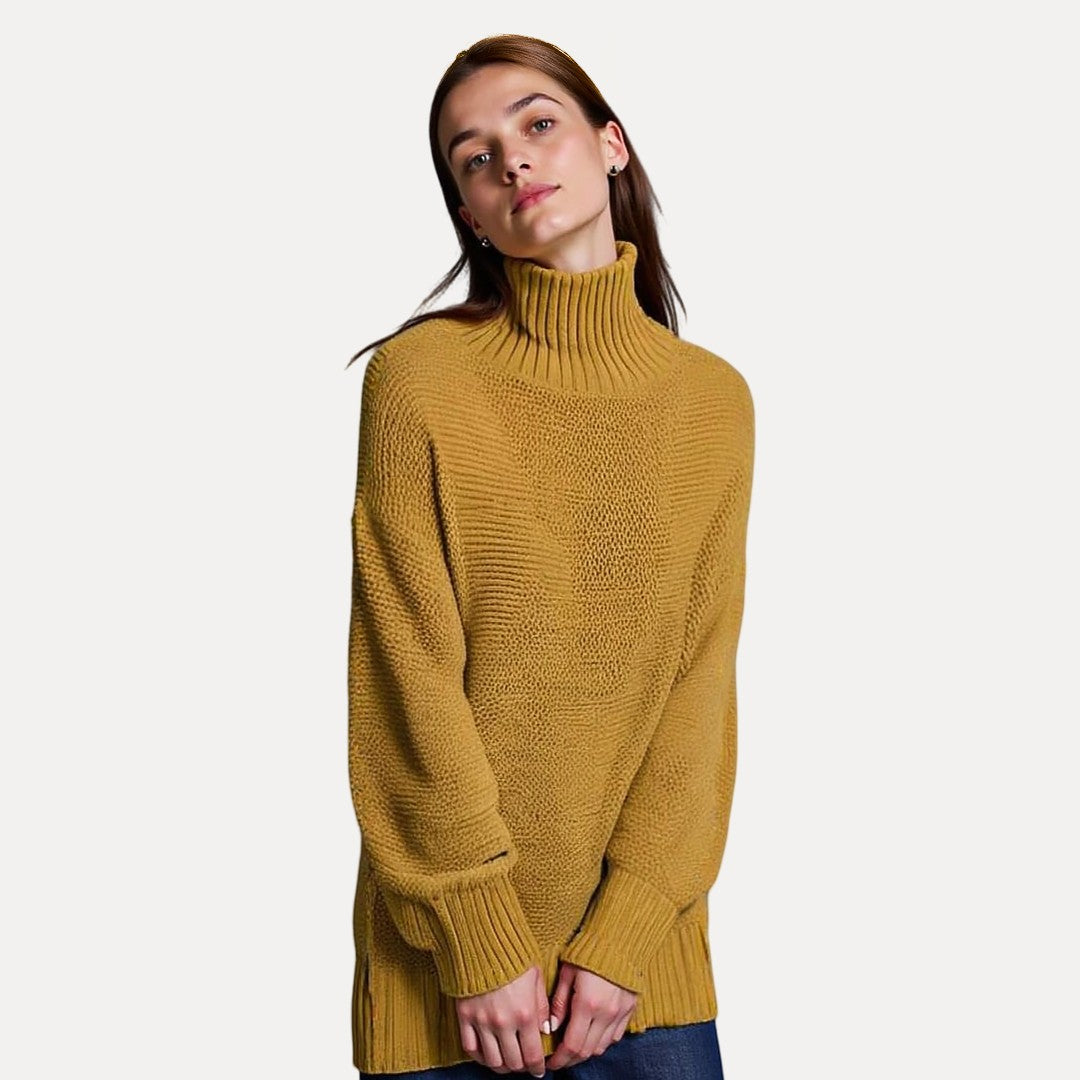 Women's Scarf Wool Sweater Stand-up Collar Elegance