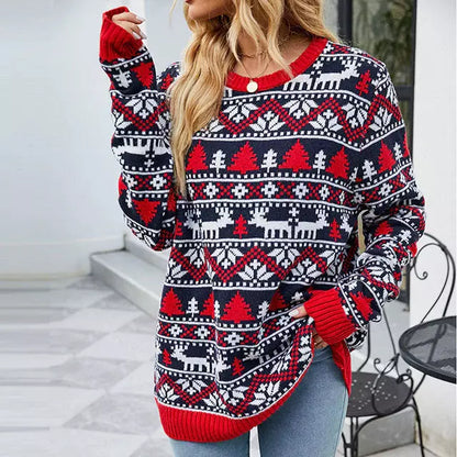 Comfortable Knitted Sweater Generous Fit