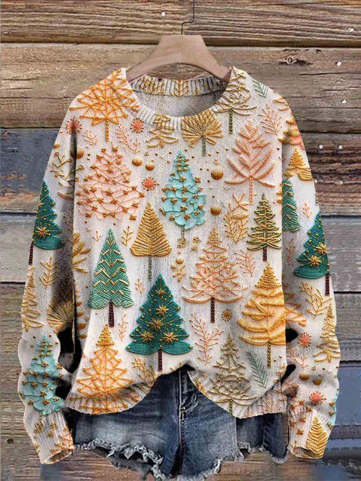 Women's Oversized Christmas Tree Sweater