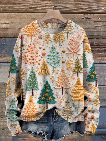 Women's Oversized Christmas Tree Sweater