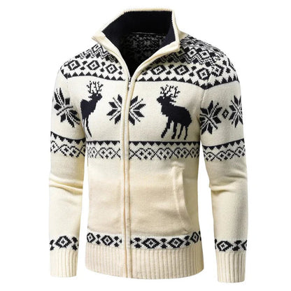 Christmas Sweater Stand-Up Collar Festive
