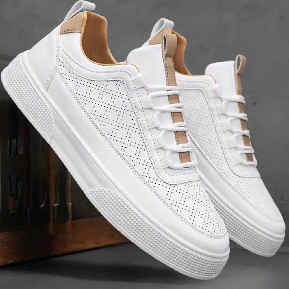 Light Summer Sneakers White Men's Running Shoes