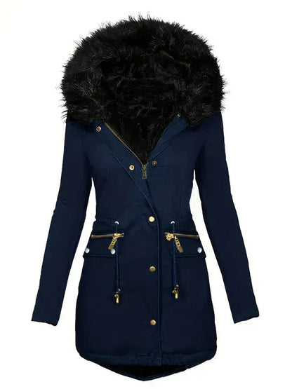 Women's Warm Winter Jacket with Hood