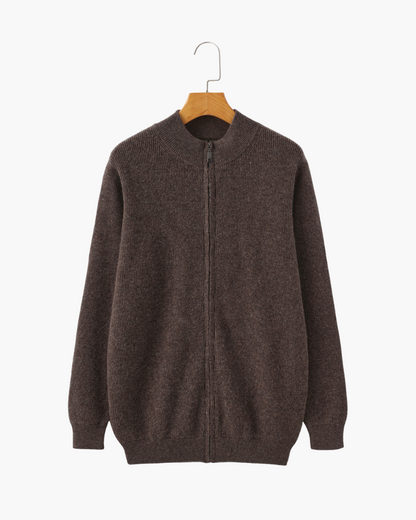 Warm pure wool cardigan